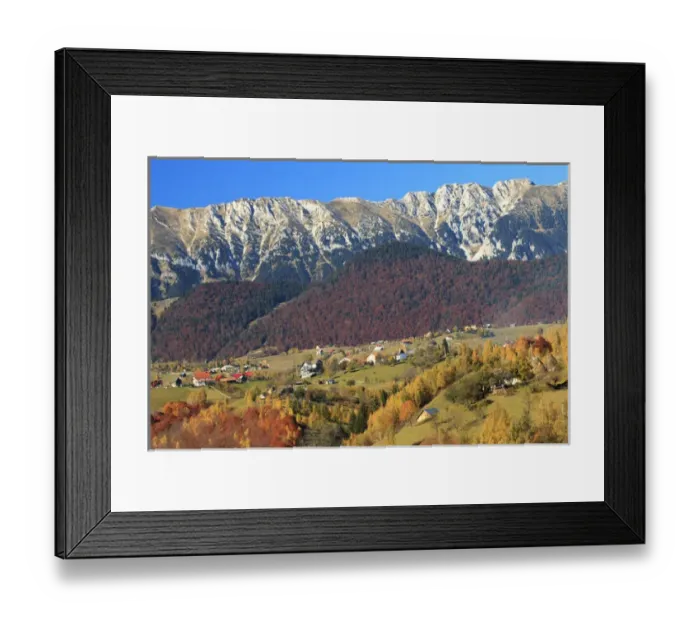 Framed Print : Europe, Romania, Transylvania, Carpathian Mountains, Magura, Piatra Craiului National Park