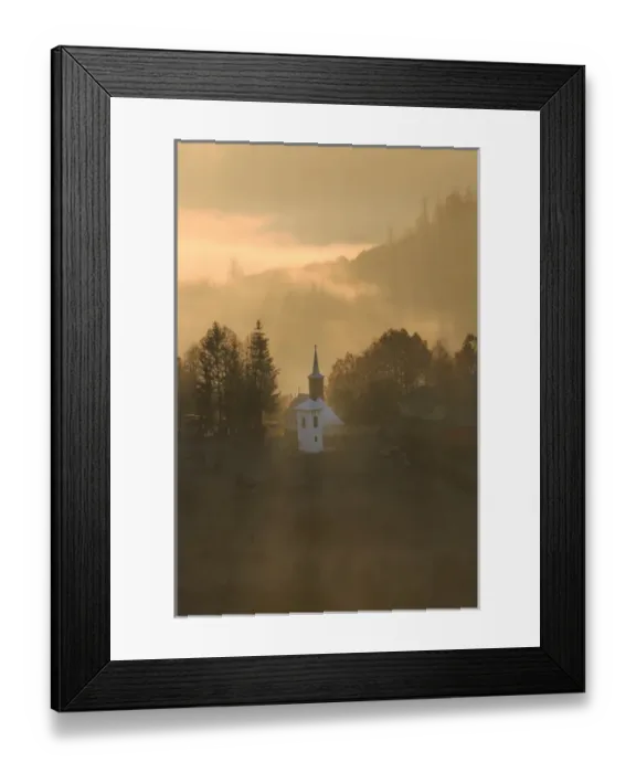 Framed Print : Europe, Transylvania, Romania, Maramures County, Dobricu Lapusului and Targu Lapus