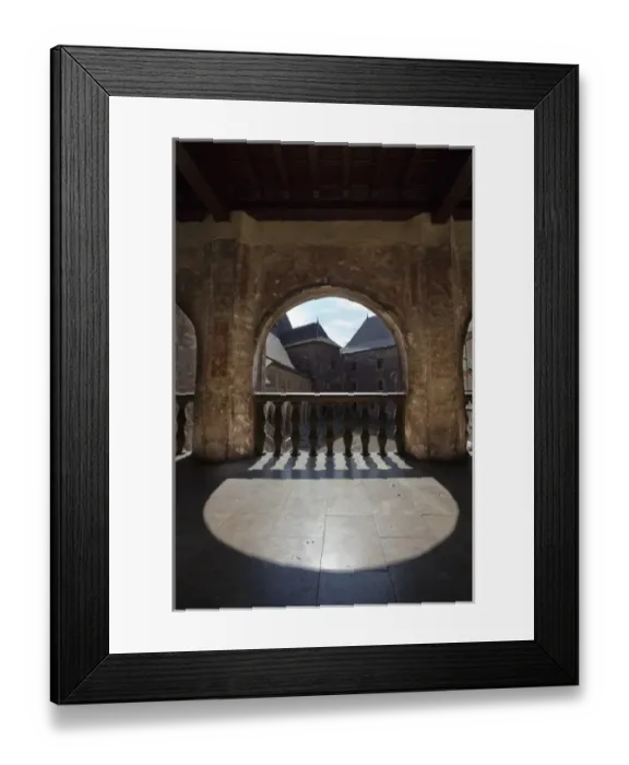 Framed Print : Corvins Castle (Corvinesti or Hunedorestilor) view into the courtyard Europe Framed Print : Corvins Castle (Corvinesti or Hunedorestilor) view into the courtyard Europe