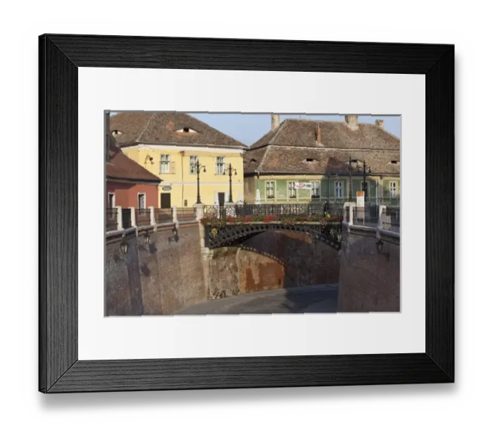 Framed Print : Sibiu, Hermannstadt in Transylvania, Liarss bridge close to Piata Mica Europe Framed Print : Sibiu, Hermannstadt in Transylvania, Liarss bridge close to Piata Mica Europe