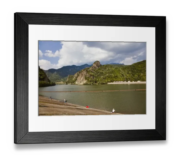 Framed Print : The Olt gorge through the carpathian mountains north of Ramnicu Valcea with reservoir Framed Print : The Olt gorge through the carpathian mountains north of Ramnicu Valcea with reservoir