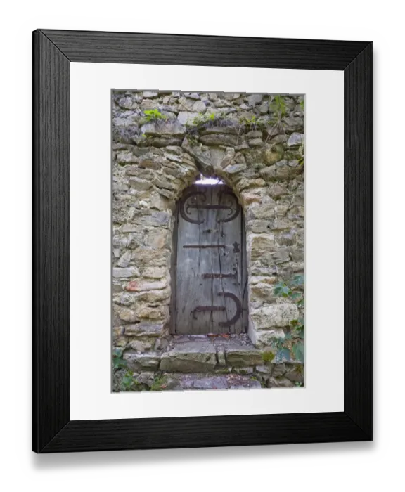 Framed Print : the romanic church of Cisnadioara with walls to defend the church and the citizens Framed Print : the romanic church of Cisnadioara with walls to defend the church and the citizens