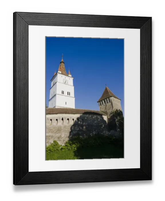 Framed Print : The german fortified church of Harman (Honigberg) in Transsilvania