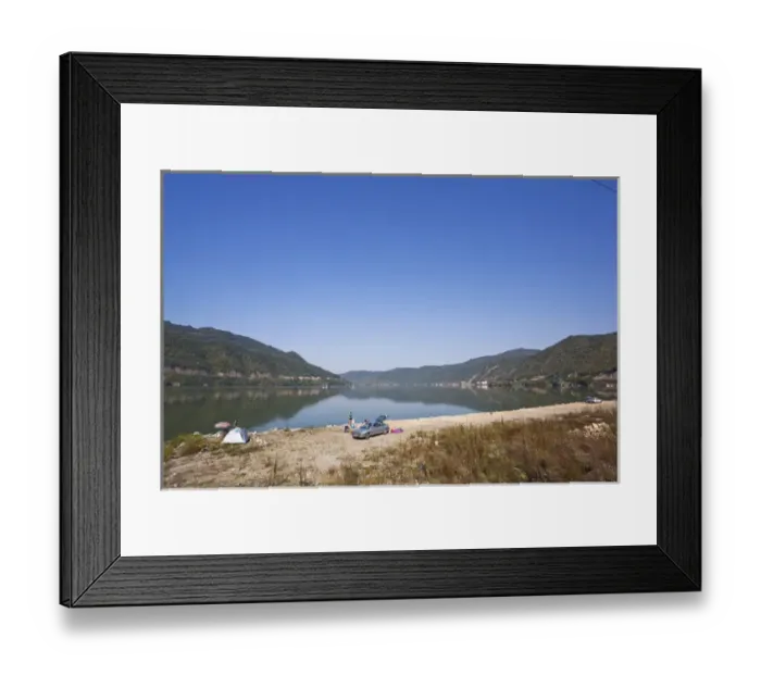 Framed Print : Iron Gate, Portile de Fier, gorge of river danube through the southern carpathian Mountains