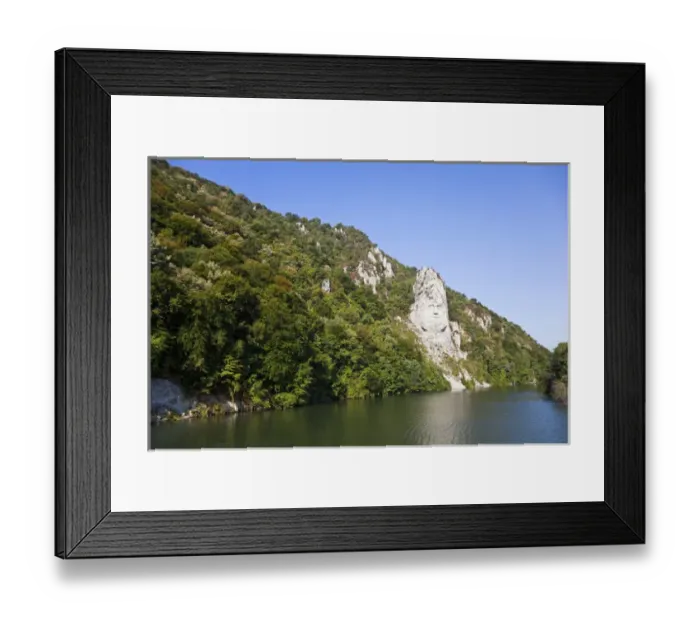 Framed Print : Iron Gate, Portile de Fier, gorge of river danube through the southern carpathian Mountains Framed Print : Iron Gate, Portile de Fier, gorge of river danube through the southern carpathian Mountains
