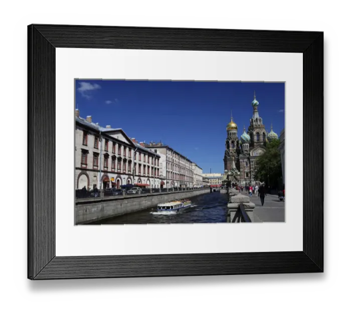 Framed Print : Europe, Russia, St. Petersburg. Church of the Spilled Blood and canal Framed Print : Europe, Russia, St. Petersburg. Church of the Spilled Blood and canal