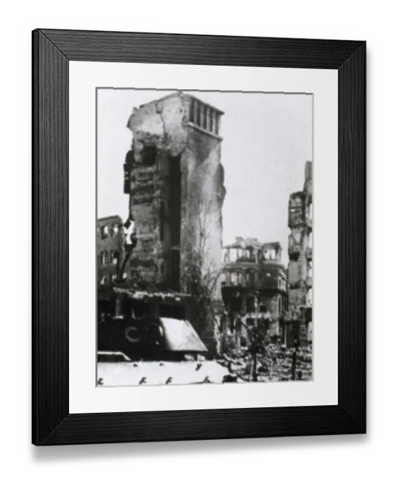 Framed Print : SECOND WORLD WAR. Battle of Stalingrad fought between Russian and German troops