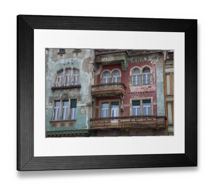 Framed Print : Timisoara in the Banat of Romania, buildings around Piata Revolutii (Piata Unirii) Framed Print : Timisoara in the Banat of Romania, buildings around Piata Revolutii (Piata Unirii)