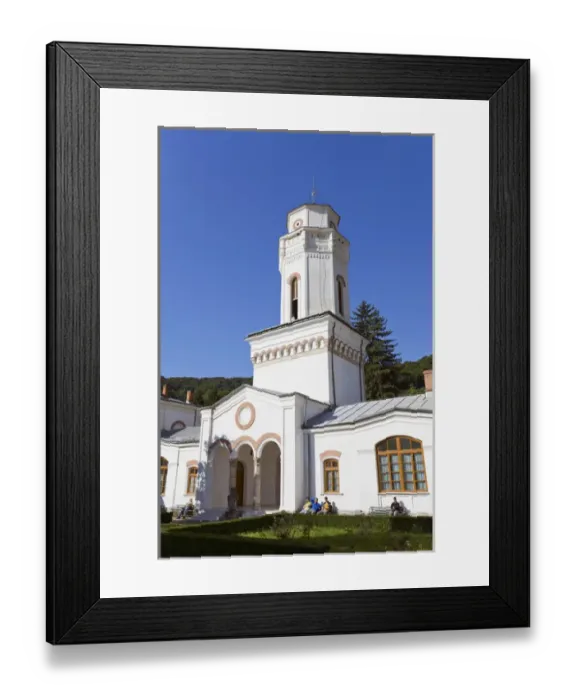 Framed Print : The monastery of Bistrita in Wallachia Europe, Eastern Europe, Romania, September