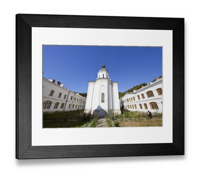 Framed Print : The monastery of Bistrita in Wallachia Europe, Eastern Europe, Romania, September