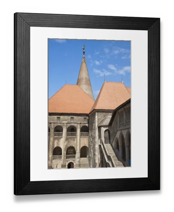 Framed Print : Corvins Castle (Corvinesti or Hunedorestilor) courtyard Europe, Eastern Europe Framed Print : Corvins Castle (Corvinesti or Hunedorestilor) courtyard Europe, Eastern Europe