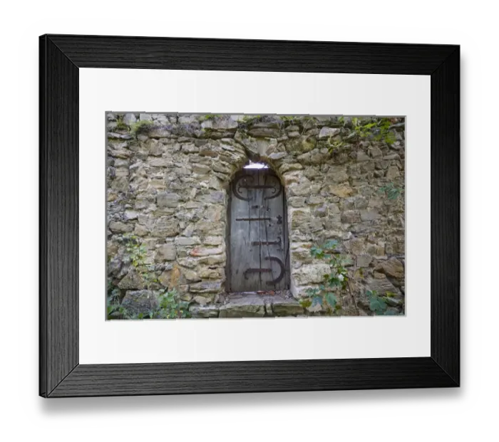 Framed Print : the romanic church of Cisnadioara with walls to defend the church and the citizens Framed Print : the romanic church of Cisnadioara with walls to defend the church and the citizens