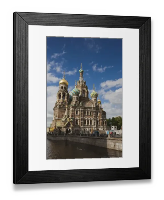 Framed Print : Russia, Saint Petersburg, Center, Church of the Saviour of Spilled Blood on Griboedov Canal