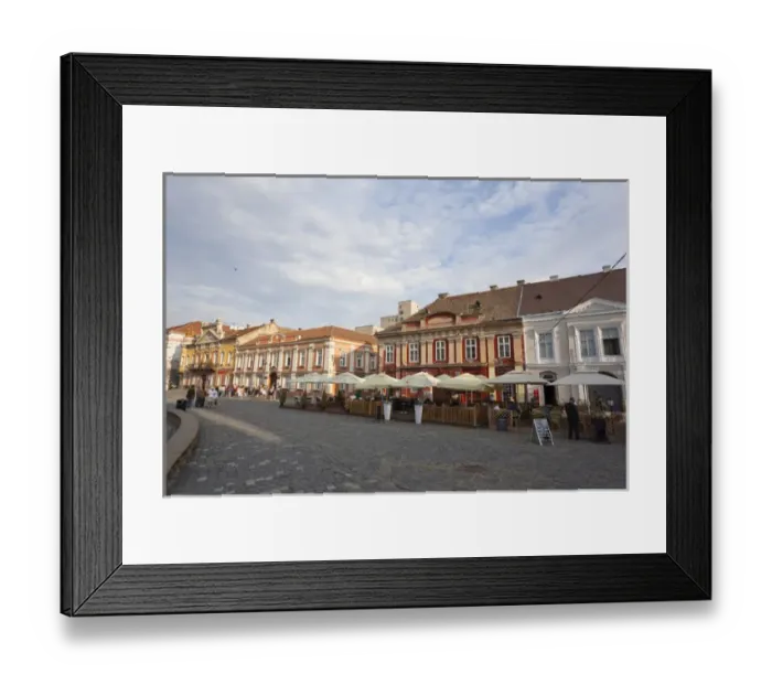 Framed Print : Timisoara in the Banat of Romania, Piata Revolutii (Piata Unirii), the starting Framed Print : Timisoara in the Banat of Romania, Piata Revolutii (Piata Unirii), the starting