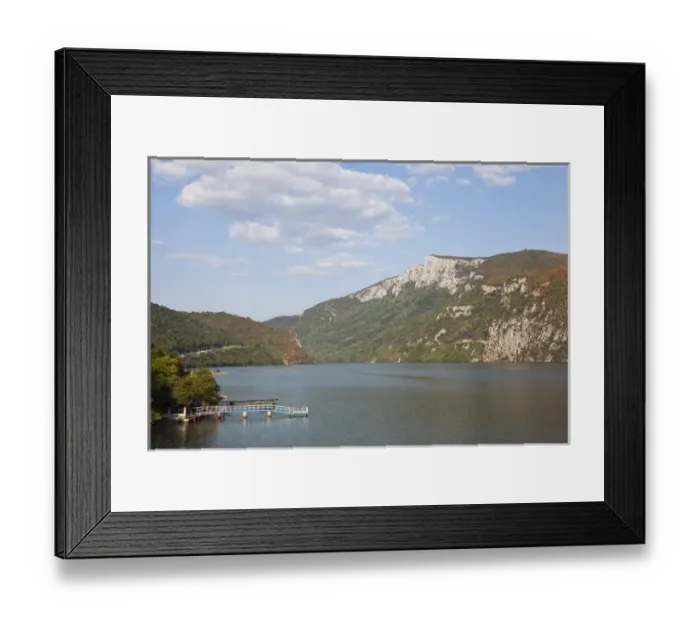 Framed Print : Iron Gate, Portile de Fier, gorge of river danube through the southern carpathian Mountains Framed Print : Iron Gate, Portile de Fier, gorge of river danube through the southern carpathian Mountains