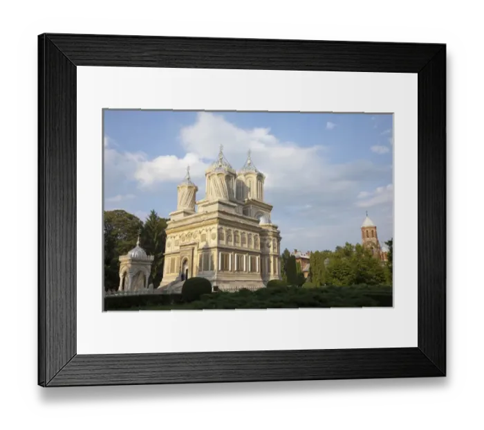 Framed Print : Episcopal Cathedral of Curtea de Arges is one of the most important examples of religious Framed Print : Episcopal Cathedral of Curtea de Arges is one of the most important examples of religious