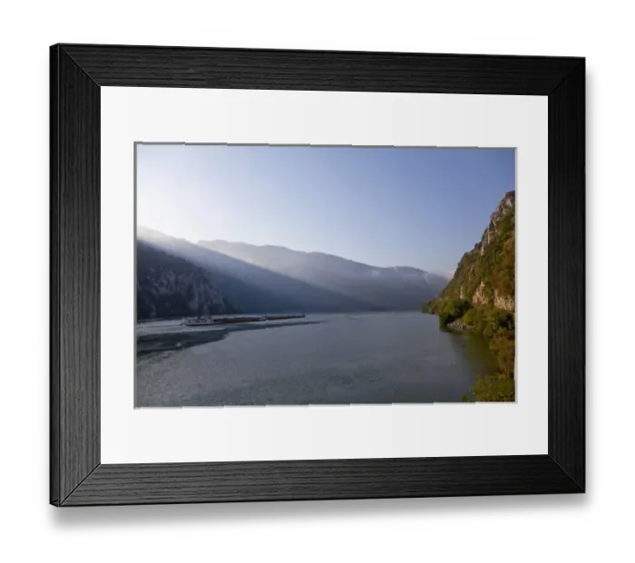 Framed Print : Iron Gate, Portile de Fier, gorge of river danube through the southern carpathian Mountains Framed Print : Iron Gate, Portile de Fier, gorge of river danube through the southern carpathian Mountains