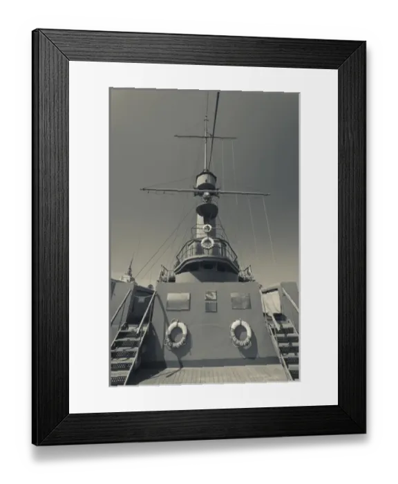 Framed Print : Russia, Saint Petersburg, Petrograd, Cruiser Aurora, fired the first shot of the October Revolution