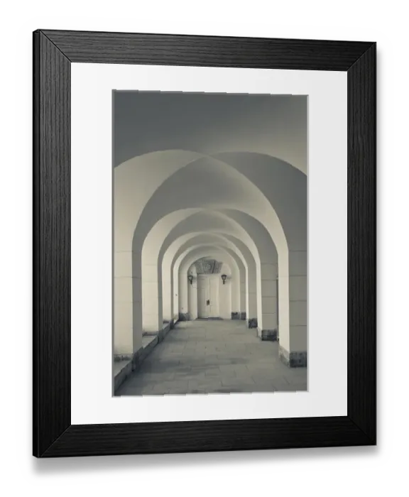 Framed Print : Russia, Saint Petersburg, Pushkin-Tsarskoye Selo, Cameron Gallery, arches