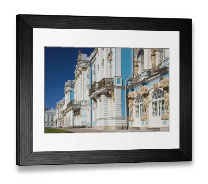 Framed Print : Russia, Saint Petersburg, Pushkin-Tsarskoye Selo, Catherine Palace