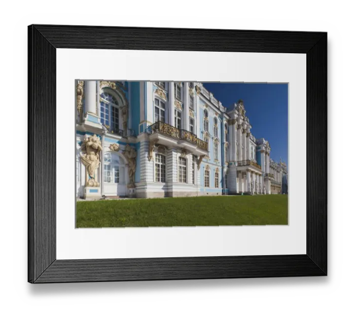 Framed Print : Russia, Saint Petersburg, Pushkin-Tsarskoye Selo, Catherine Palace Framed Print : Russia, Saint Petersburg, Pushkin-Tsarskoye Selo, Catherine Palace