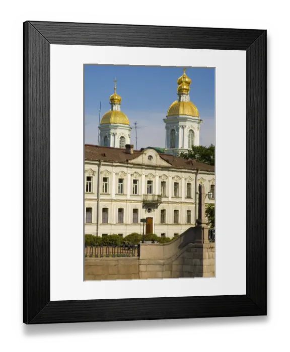 Framed Print : Europe, Russia, St. Petersburg. Gold baroque domes of St Framed Print : Europe, Russia, St. Petersburg. Gold baroque domes of St