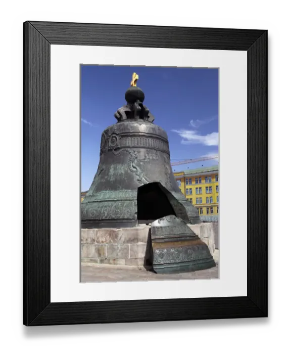 Framed Print : Europe; Russia; Moscow; The Czar Bell at the Kremlin in Moscow