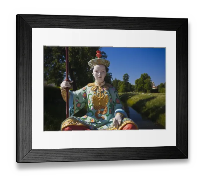 Framed Print : Russia, Saint Petersburg, Pushkin-Tsarskoye Selo, statues by the Chinese Pavillion Framed Print : Russia, Saint Petersburg, Pushkin-Tsarskoye Selo, statues by the Chinese Pavillion