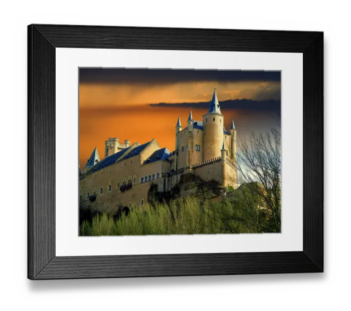 Framed Print : Europe, Spain, Segovia. Alcazar castle at sunset Framed Print : Europe, Spain, Segovia. Alcazar castle at sunset