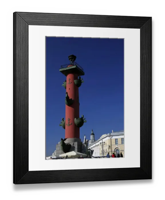 Framed Print : Europe, Russia, St. Petersburg. Red Lighthouse at Spit of Basil Island Framed Print : Europe, Russia, St. Petersburg. Red Lighthouse at Spit of Basil Island