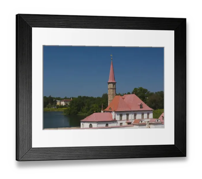 Framed Print : Russia, Leningradskaya Oblast, Gatchina, Prioratsky Palace, built by Czar Paul I