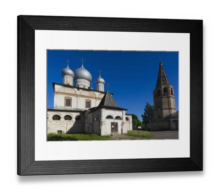 Framed Print : Russia, Novgorod Oblast, Veliky Novgorod, Cathedral of Our Lady of the Sign