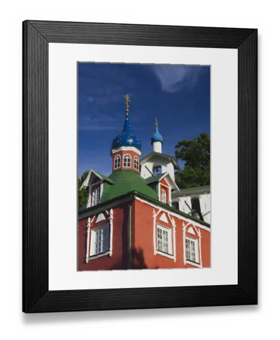 Framed Print : Russia, Pskovskaya Oblast, Pechory, Pechory Monastery, view towards Assumption Cathedral Framed Print : Russia, Pskovskaya Oblast, Pechory, Pechory Monastery, view towards Assumption Cathedral