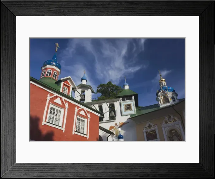 Framed Print : Russia, Pskovskaya Oblast, Pechory, Pechory Monastery, view towards Assumption Cathedral Framed Print : Russia, Pskovskaya Oblast, Pechory, Pechory Monastery, view towards Assumption Cathedral