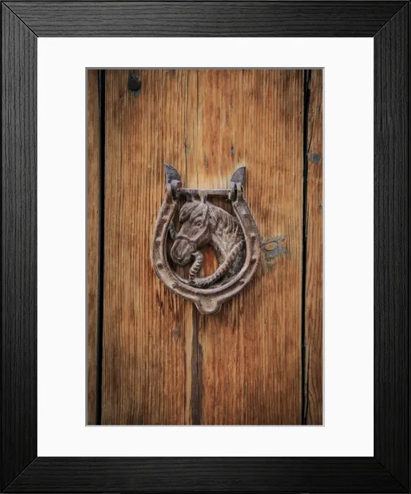Framed Print : Europe, Spain, Balearic Islands, Mallorca, door knockers Framed Print : Europe, Spain, Balearic Islands, Mallorca, door knockers