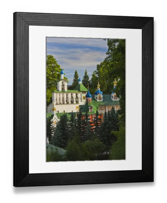Framed Print : Russia, Pskovskaya Oblast, Pechory, Pechory Monastery, view towards Assumption Cathedral Framed Print : Russia, Pskovskaya Oblast, Pechory, Pechory Monastery, view towards Assumption Cathedral