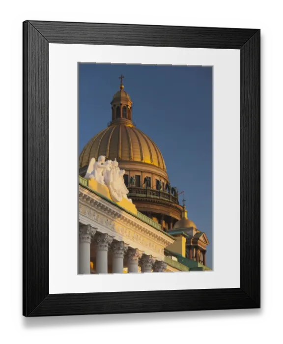 Framed Print : Russia, Saint Petersburg, Center, Saint Isaac Cathedral along Admiraltevsky Prospekt Framed Print : Russia, Saint Petersburg, Center, Saint Isaac Cathedral along Admiraltevsky Prospekt