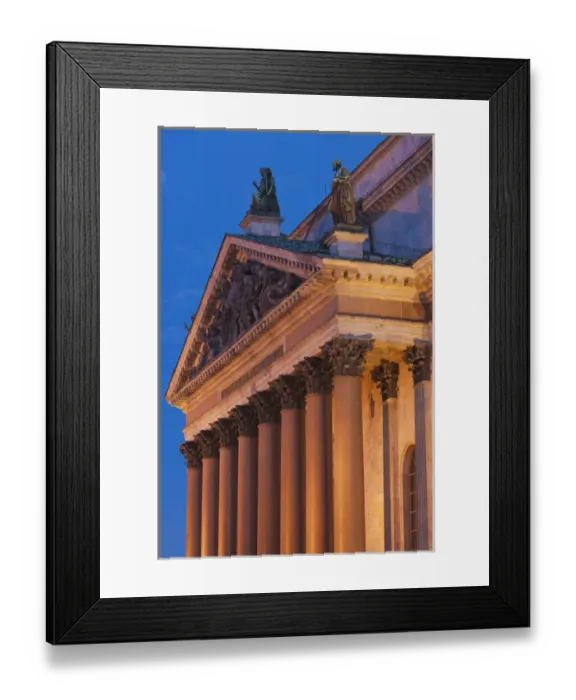 Framed Print : Russia, Saint Petersburg, Center, Saint Isaac Cathedral, evening
