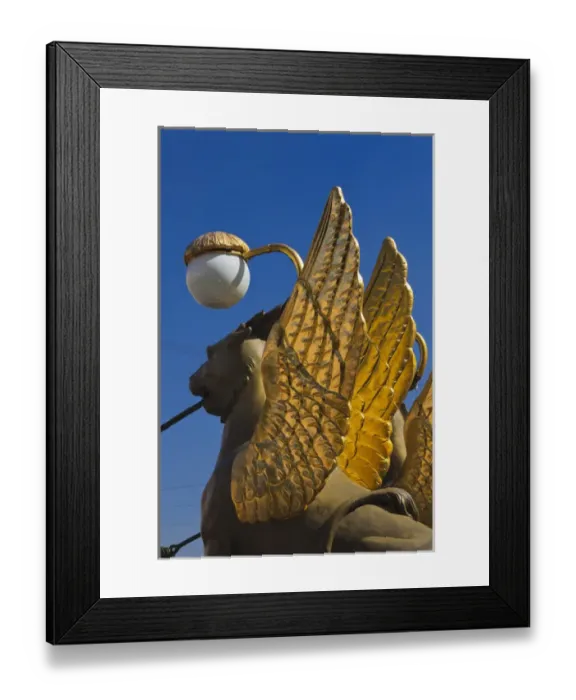 Framed Print : Russia, Saint Petersburg, Center, Bankovsky Bridge, griffin statue Framed Print : Russia, Saint Petersburg, Center, Bankovsky Bridge, griffin statue