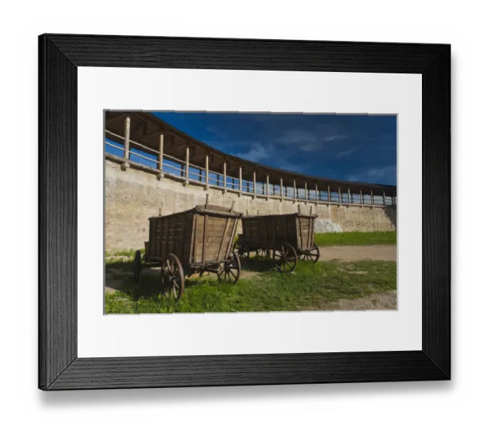Framed Print : Russia, Pskovskaya Oblast, Stary Izborsk, ruins of the oldest stone fortress in Russia