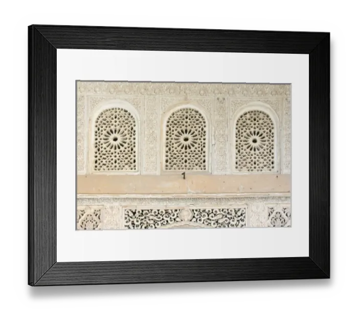 Framed Print : Europe, Spain, Andalusia, Granada, Alhambra, Palacio del Generalife Detail Framed Print : Europe, Spain, Andalusia, Granada, Alhambra, Palacio del Generalife Detail