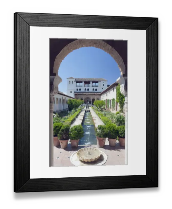 Framed Print : Europe, Spain, Andalusia, Granada, Alhambra, Palacio del Generalife Framed Print : Europe, Spain, Andalusia, Granada, Alhambra, Palacio del Generalife