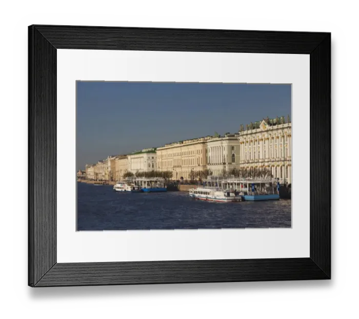 Framed Print : Russia, Saint Petersburg, Center, Winter Palace and Hermitage Museum, late afternoon