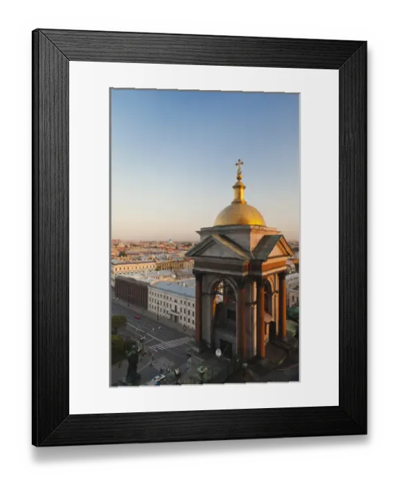 Framed Print : Russia, Saint Petersburg, Center, elevated city view from Saint Isaac Cathedral, dusk Framed Print : Russia, Saint Petersburg, Center, elevated city view from Saint Isaac Cathedral, dusk