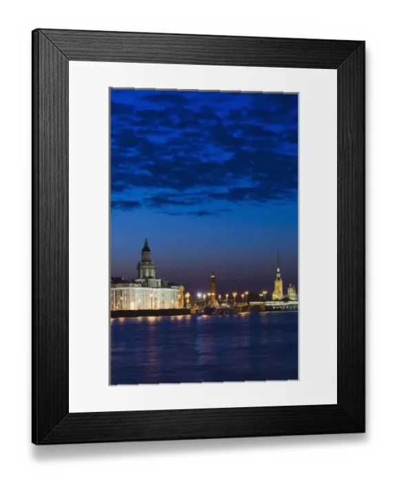 Framed Print : Russia, Saint Petersburg, Center, Kunstkamera Museum and Neva River, evening Framed Print : Russia, Saint Petersburg, Center, Kunstkamera Museum and Neva River, evening