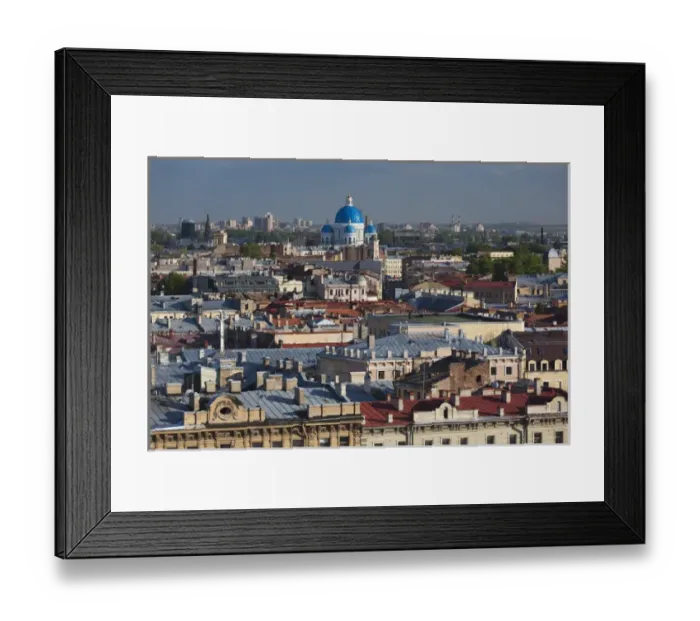 Framed Print : Russia, Saint Petersburg, Center, elevated city view from St. Isaac Cathedral Framed Print : Russia, Saint Petersburg, Center, elevated city view from St. Isaac Cathedral