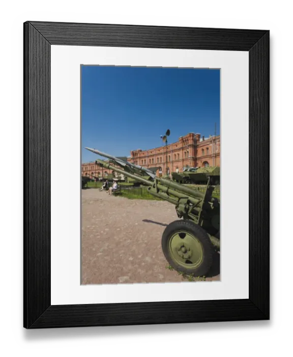 Framed Print : Russia, Saint Petersburg, Kronverksky Island, Artillery Museum, exterior, cannon Framed Print : Russia, Saint Petersburg, Kronverksky Island, Artillery Museum, exterior, cannon