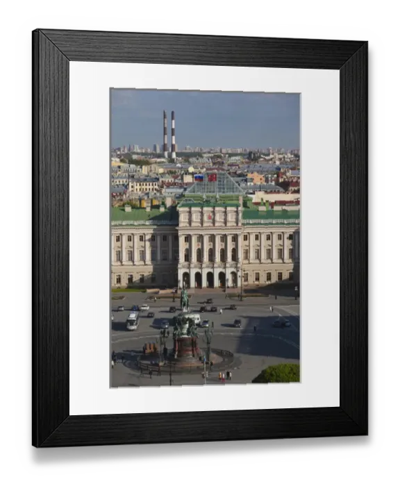 Framed Print : Russia, Saint Petersburg, Center, Mariinsky Palace elevated view from St. Isaac Cathedral Framed Print : Russia, Saint Petersburg, Center, Mariinsky Palace elevated view from St. Isaac Cathedral