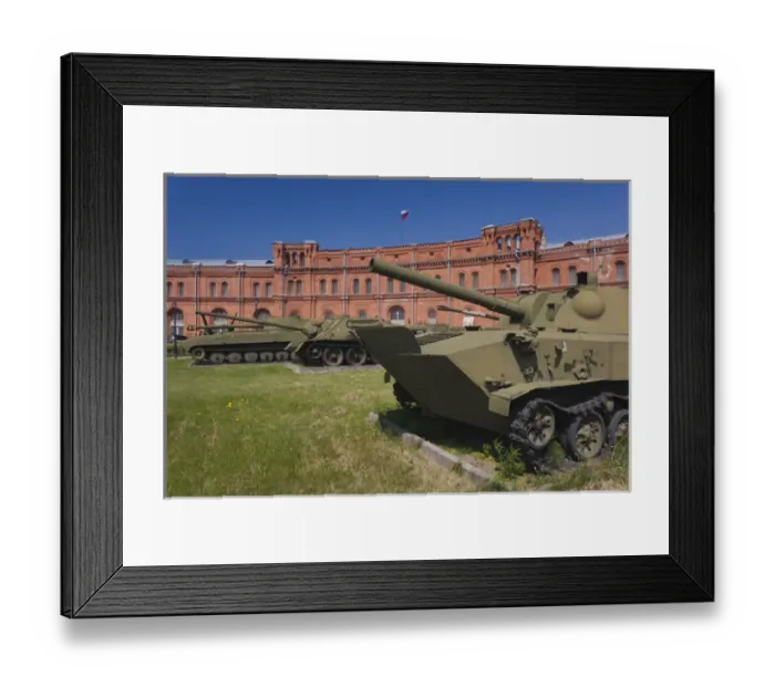 Framed Print : Russia, Saint Petersburg, Kronverksky Island, Artillery Museum, exterior, tanks Framed Print : Russia, Saint Petersburg, Kronverksky Island, Artillery Museum, exterior, tanks
