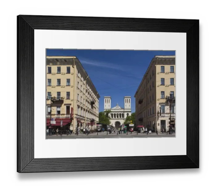 Framed Print : Russia, Saint Petersburg, Center, Nevsky Prospekt buildings Framed Print : Russia, Saint Petersburg, Center, Nevsky Prospekt buildings